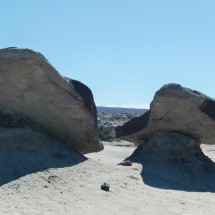 Note our car between the rocks